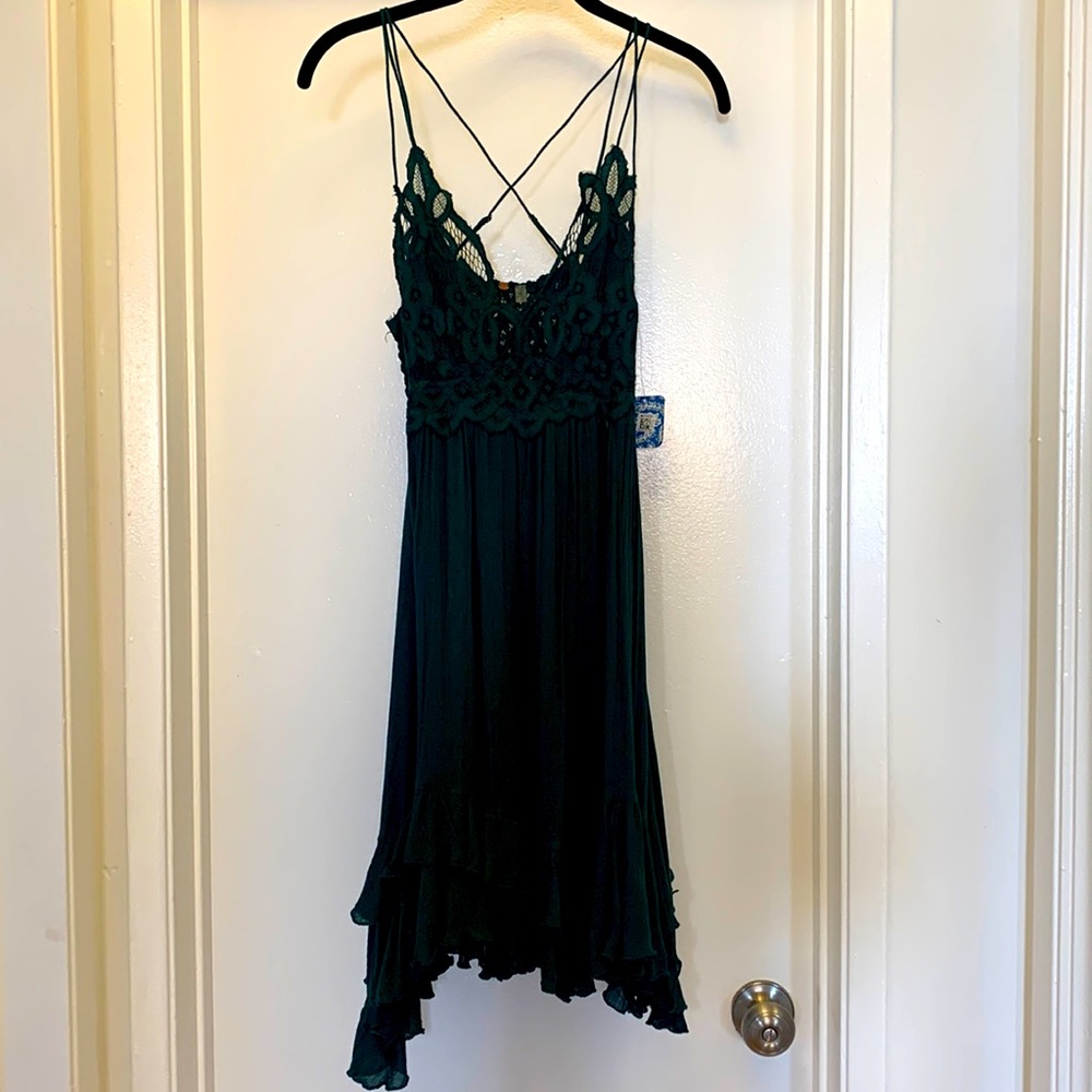 Free People mini dress. Green size small